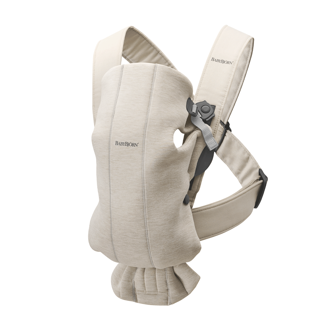 Baby Carrier Mini in Light beige 3D Jersey - BabyBjörn