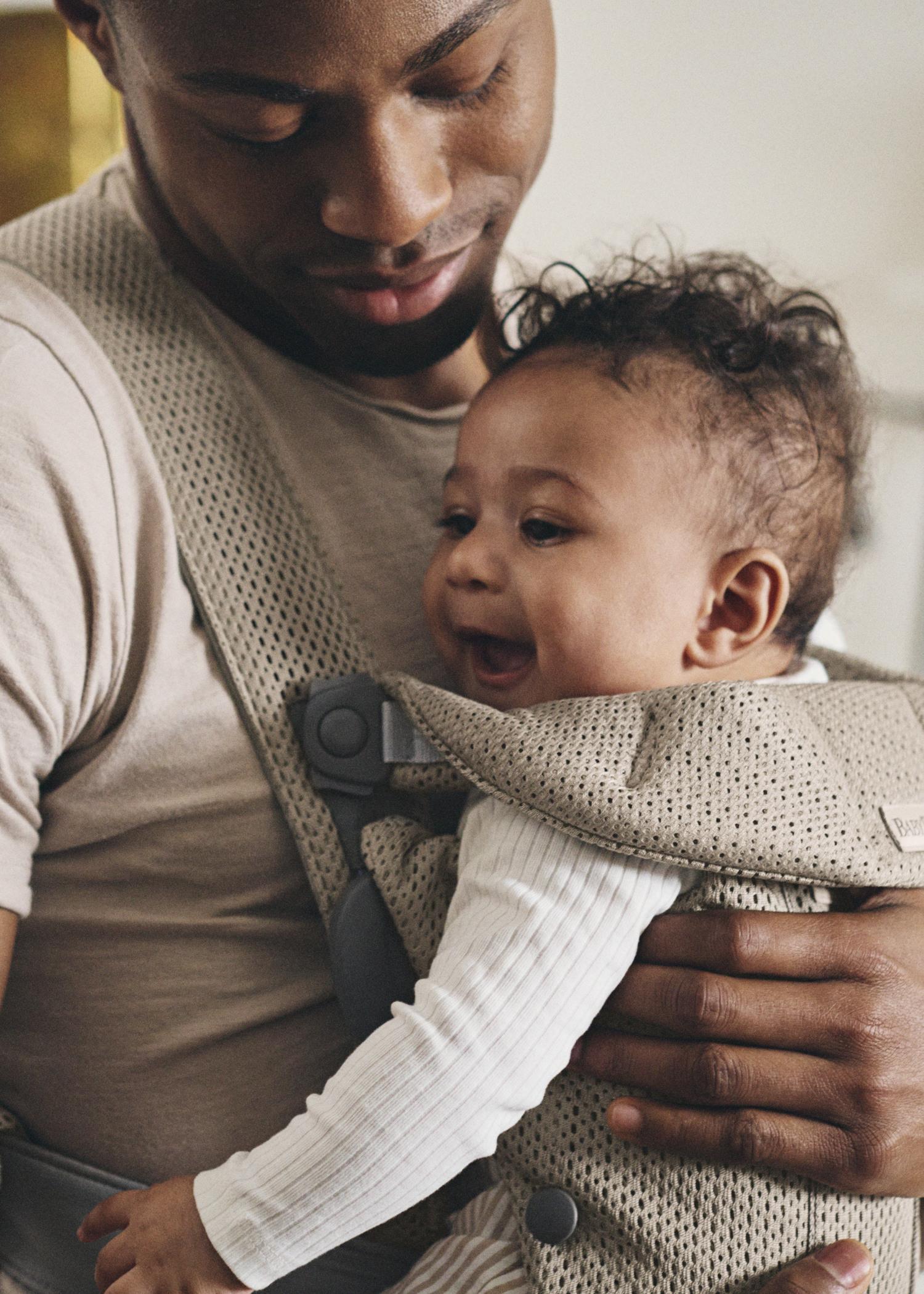 Baby Carrier Mini Grey Beige 3d Mesh Babybjörn