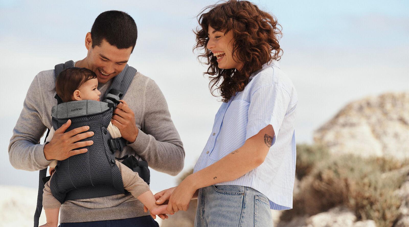 Baby Carrier Harmony in anthracite mesh, Ergonomic Babywearing - BabyBjörn