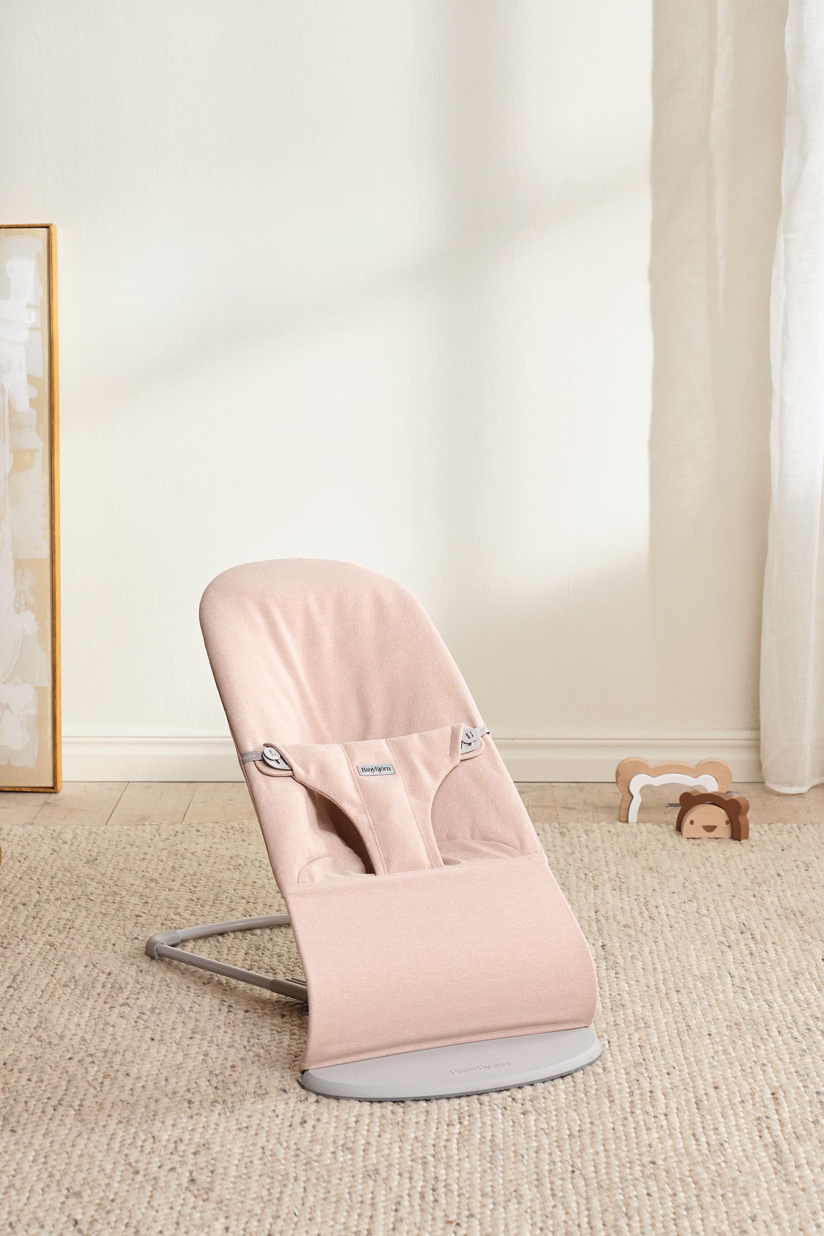 Bouncer Bliss in Light pink Woven Mélange - BabyBjörn